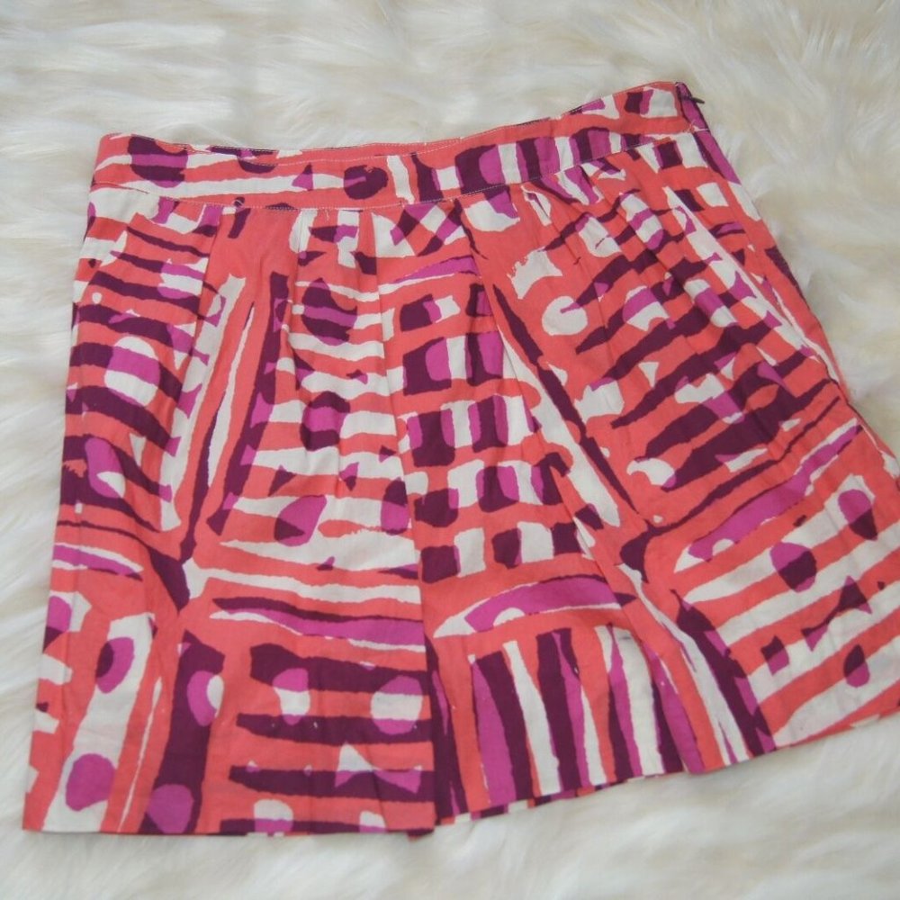 Anthropologie We Love Vera Skirt Size 2 Mini 100% Cotton Pockets Lace Lining